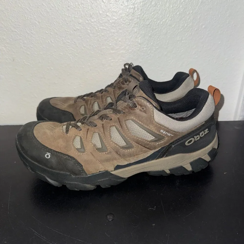 Oboz Sawtooth X Low Brown Leather B-Dry Hiking Trail Shoes Gorpcore Men's 11